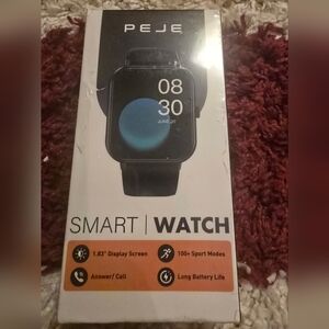 Black Smart Watch with Long Battery Life